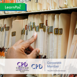 Archiving and Records Management – Online Course – CPDUK Accredited