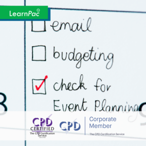 Event Planning Training – Online Course – CPD Accredited