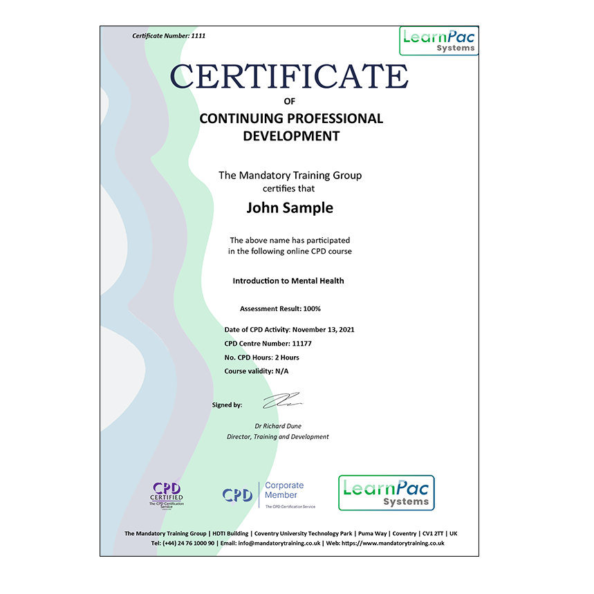 Introduction to Mental Health - Level 2 - CPDUK Accredited - Image 2